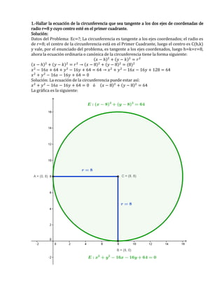 Tema-Geometría Análitica Unidad 3-Circunferencias-VOL 3