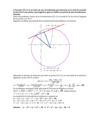 Tema-Geometría Análitica Unidad 3-Circunferencias-VOL 3