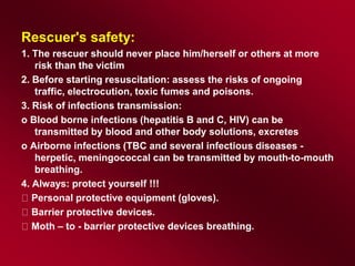 Reduced Rescuer Risk Cardiopulmonary resuscitation for children and adults | PPT