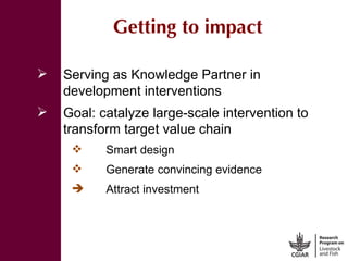 More meat, milk, and fish by and for the poor: CGIAR Research Program 3.7