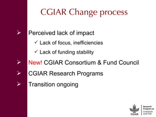 More meat, milk, and fish by and for the poor: CGIAR Research Program 3.7