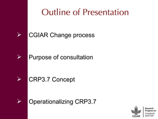 More meat, milk, and fish by and for the poor: CGIAR Research Program 3.7