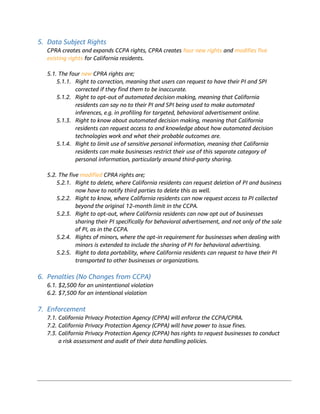 Privacy Rights Request CPRA – California Privacy Rights Act (2020) | PDF