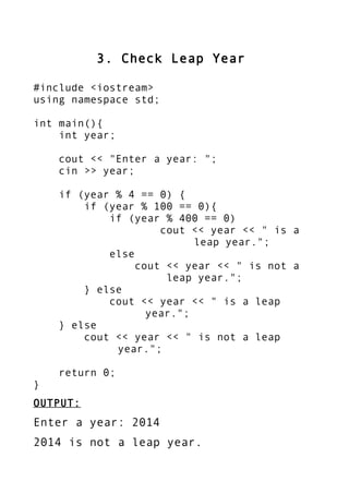 C++ practical | PDF