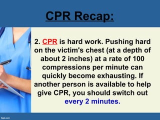CPR, AED, and Choking Training- By Richard Garrity 2015 | PPT