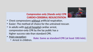 Basic life support and cardiopulmonary resuscitation | PPTX