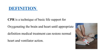CPR cardio pulmonary resuscitation medsurg | PPTX
