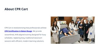 Fastaha Fast & Flexible AHA Certification in Baton Rouge | PPTX
