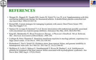 Perry Marrow Case Presentation on Methotrexate Induced bone marrow suppression | PPTX