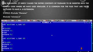 Preprocessor Directive in C | PPT image.