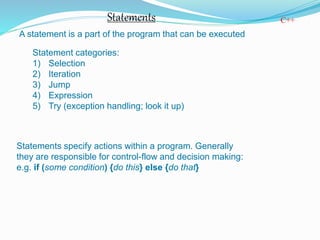 Presentation on C++ Programming Language | PPTX