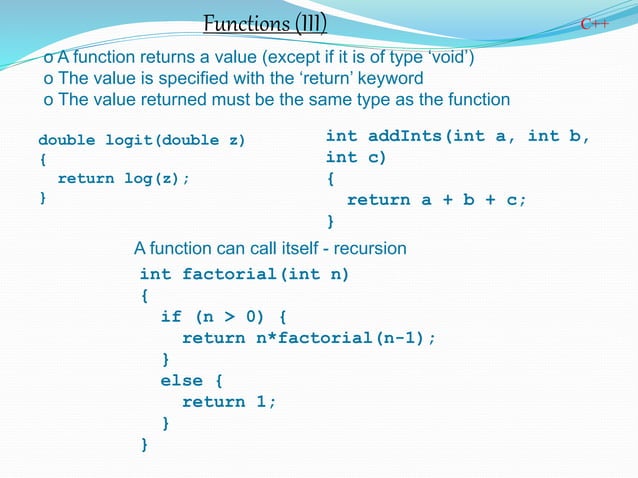 Presentation on C++ Programming Language | PPTX