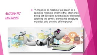 uses of c++ in automatic machines | PPT