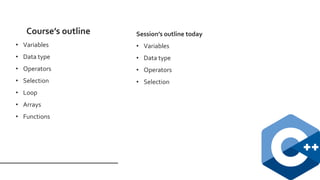 c++ Data Types and Selection | PPT