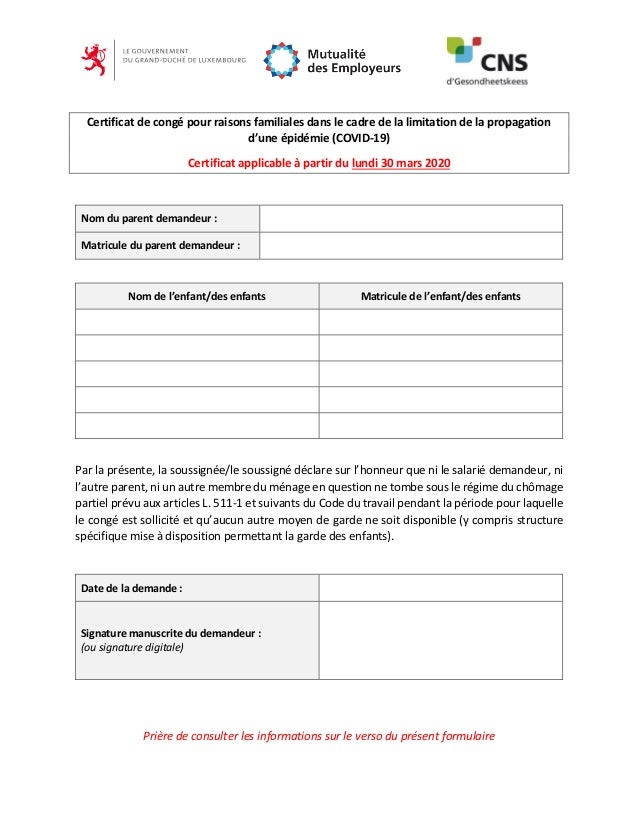 Nouveau Formulaire De Conge Pour Raisons Familiales Nouveau Formulaire De Conge Pour Raisons Familiales