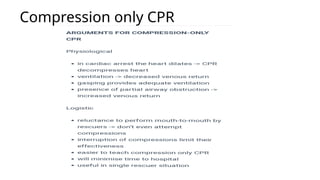 Cardiac pulmonary resuscitation in humans | PPTX