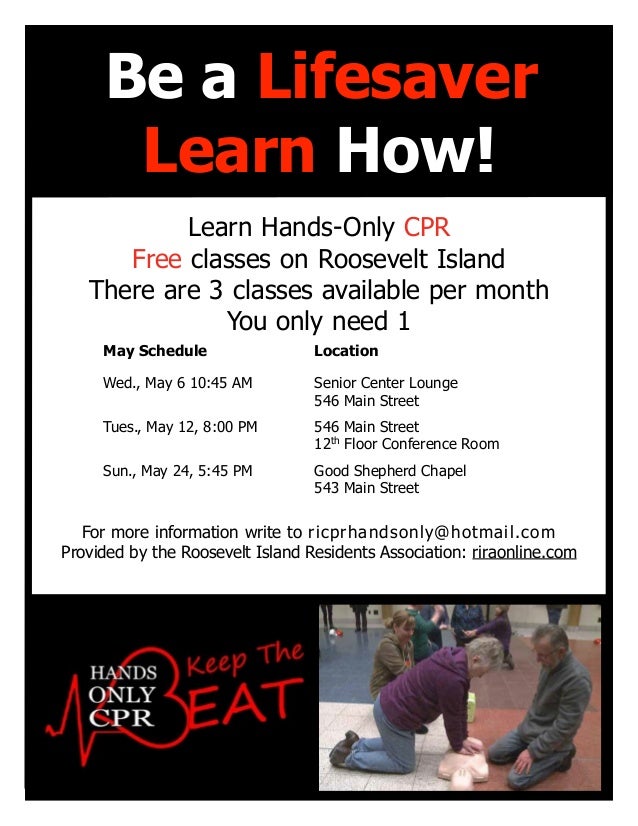 roosevelt island hands only cpr flyer 2015 05 pdf v2 cpr classes flyer