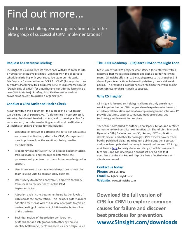 CPR for CRM White Paper