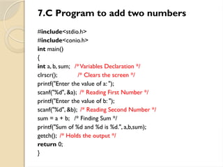 C Programming and Data structure C Programming and Data structures | PPTX