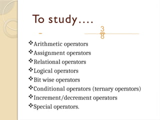 cs3362 c programming and data structures | PPTX