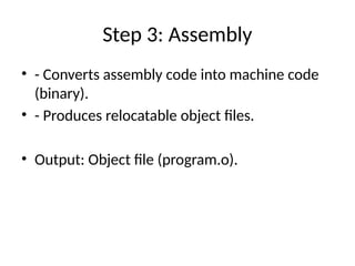 C program Execution flow(details about execution flow components) | PPTX
