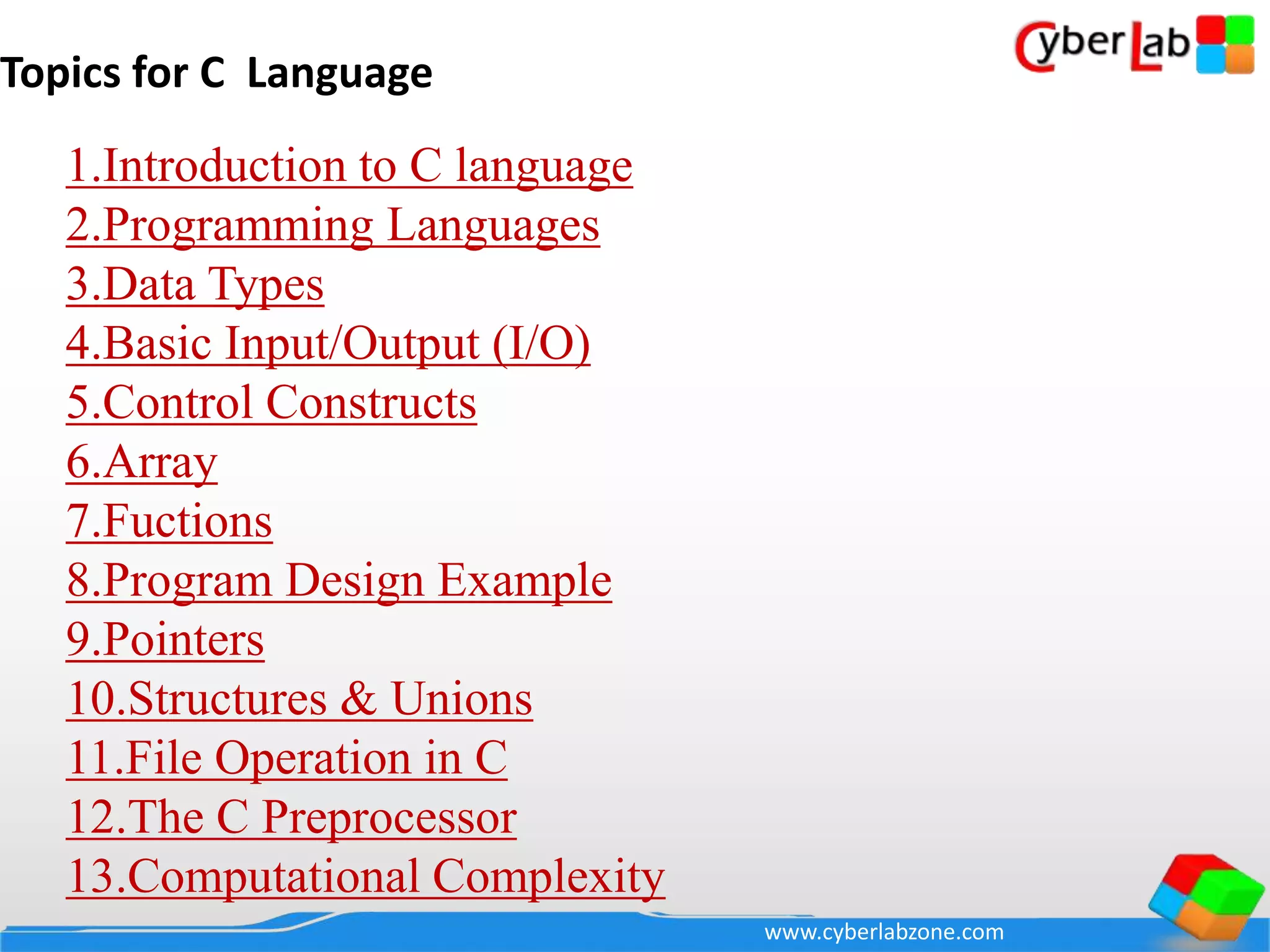 Complete C programming Language Course | PPSX