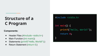 C Programming fundamental concepts with uses | PPTX