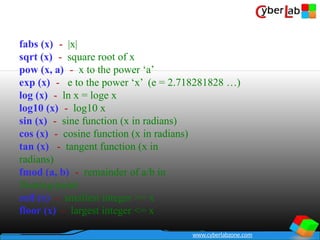c language programming all notes complitede | PPTX