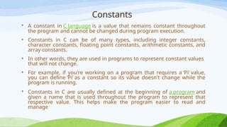 Comprehensive Introduction to C Programming Language Fundamentals and ...