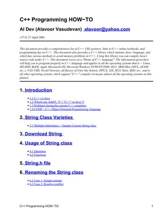 C++programming howto | PDF