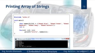 Printing Array of Strings 29
 