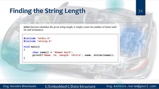 Finding the String Length 34
 