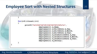 Employee Sort with Nested Structures 26
 