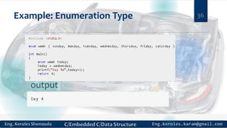 Example: Enumeration Type 36
output
 