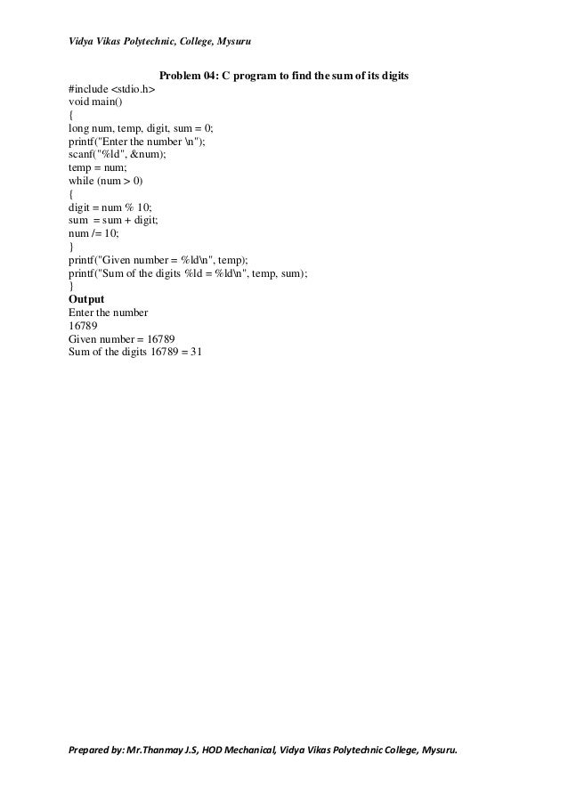 c programming lab manual for diploma pdf
