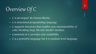 C programming | PPTX