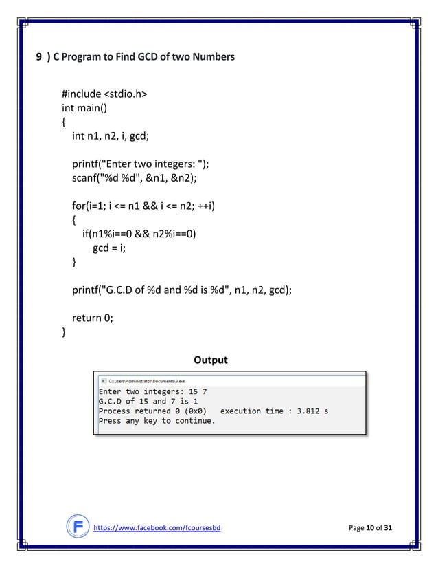 C programming 28 program | PDF | Programming Languages | Computing