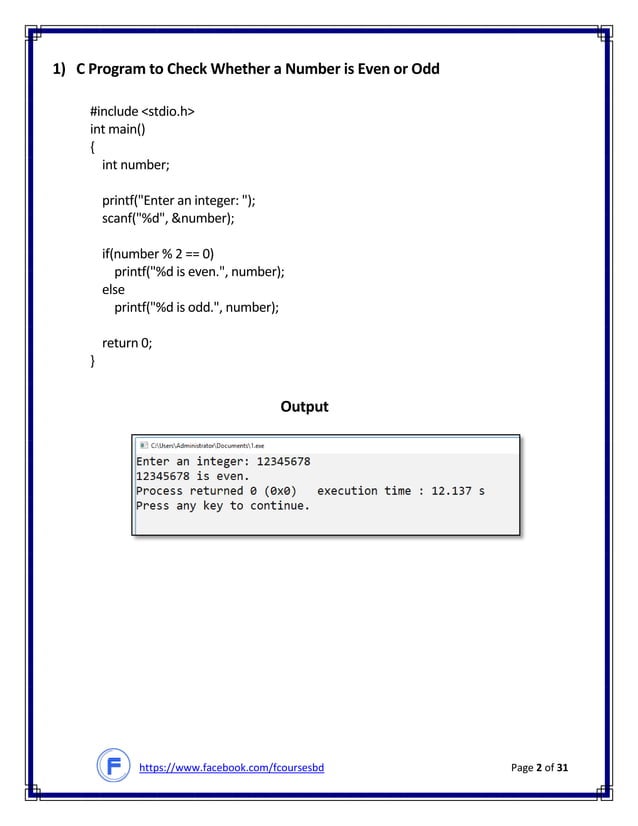 C programming 28 program | PDF | Programming Languages | Computing