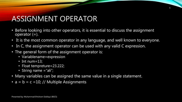 C programming Tutorial Session 3 | PPT