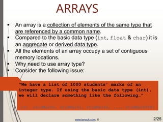 cprogrammingarrayaggregatetype.ppt