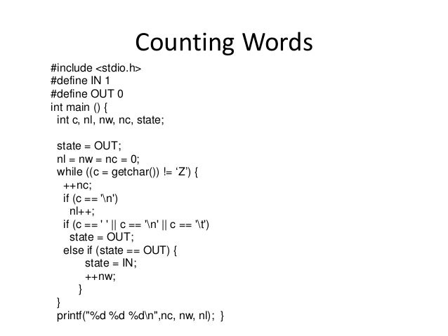 Programming in C Basics