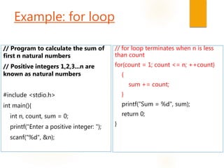 C Programming: Control Structure | PPT