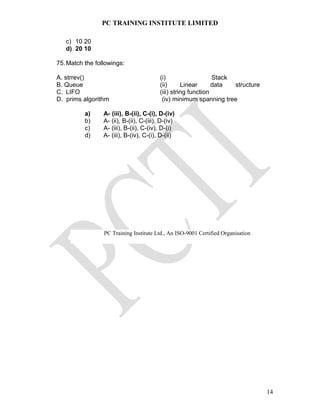 C programming & data structure | DOC | Programming Languages | Computing