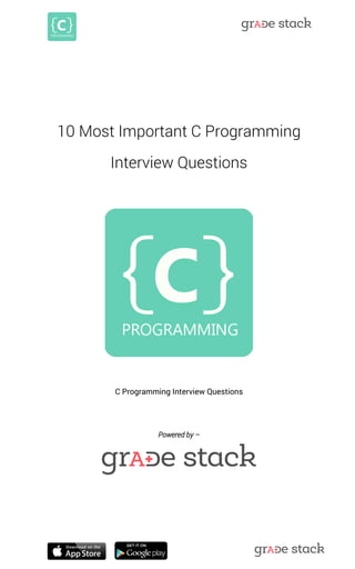 10 Most Important C Programming Interview Questions 
C Programming Interview Questions 
Powered by – 
 