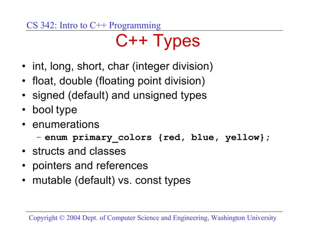 C++ programming intro | PPT