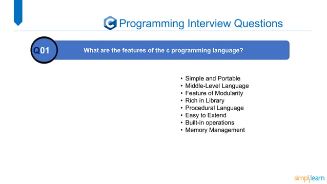 Top 40 C Programming Interview Questions | PPTX