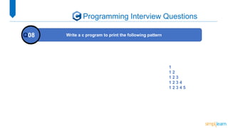Top 40 C Programming Interview Questions | PPTX