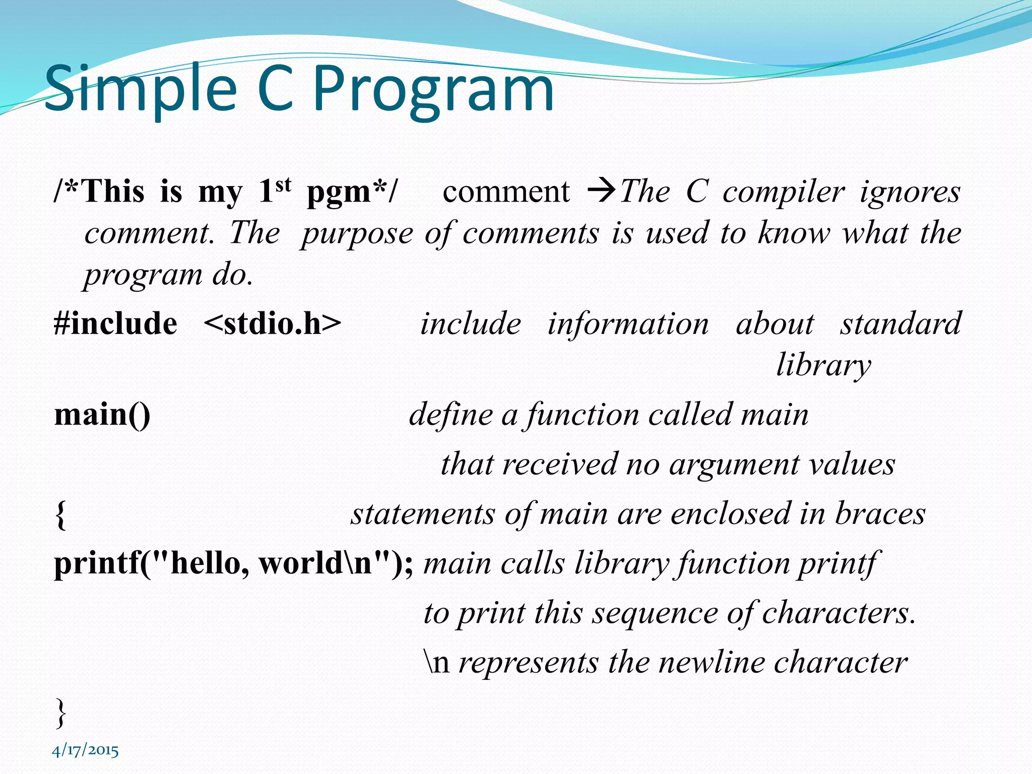 C programming language | PPT