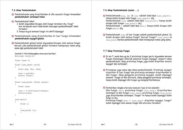 C programming language notes (7) | PPT