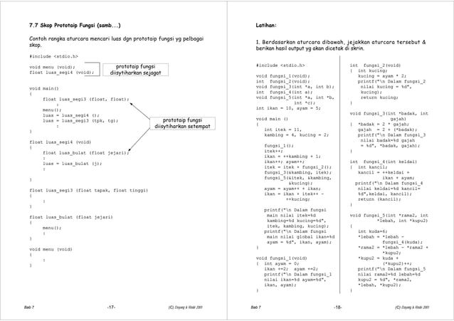 C programming language notes (7) | PPT